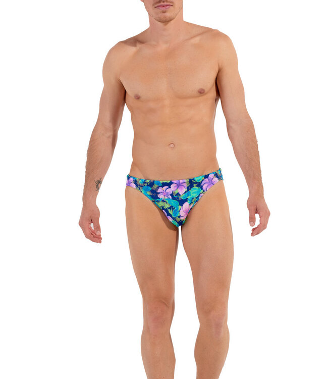 HOM Balata Swim Micro Briefs Navy Print