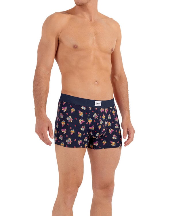 HOM Love Story Boxer Briefs Navy Print
