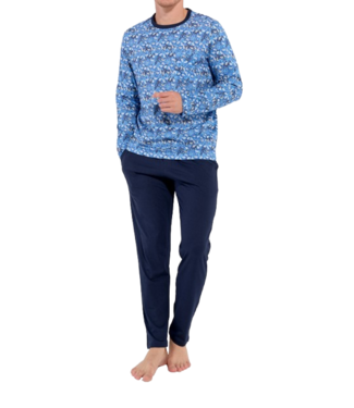 HOM Vibe Long Sleepwear Blue Print