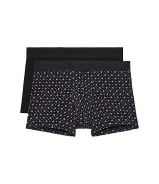 HOM Stanley #2 Boxer Briefs 2P Black Black-Print