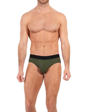 HOM Supersoft Mini Briefs Khaki Green