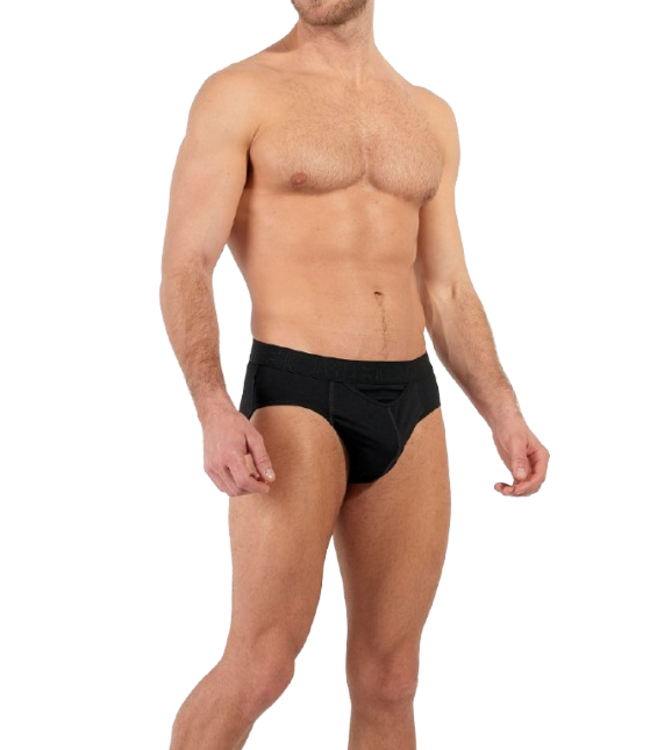 HOM Neels #2 Mini Briefs HO1 2P Black Black-Print