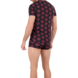 HOM HOM Carlyle Tee-Shirt V-Neck Bordeaux Print HOM HOM Carlyle Tee-Shirt V-Neck Bordeaux Print