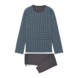 HOM HOM Aloys Long Sleepwear Dark Grey Print HOM HOM Aloys Long Sleepwear Dark Grey Print