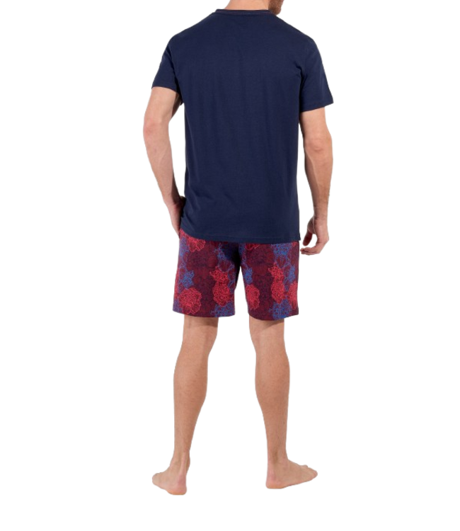 HOM Bouquet Short Pyjama Bordeaux