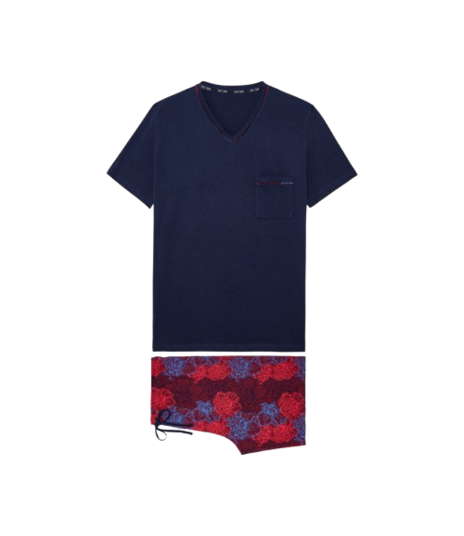HOM Bouquet Short Sleepwear Bordeaux