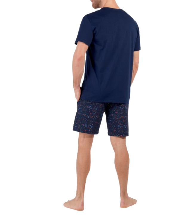 HOM Broceliande Short Pyjama Navy Print