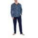 HOM HOM Compiegne Long Sleepwear Navy Print (Pre-order Juli 2025) HOM HOM Compiegne Long Sleepwear Navy Print (Pre-order Juli 2025)