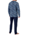 HOM Compiegne Long Pyjama Navy Print