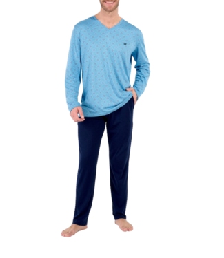 HOM Walter Long Pyjama Blue Print
