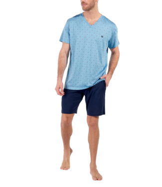 HOM Walter Short Pyjama Blue Print