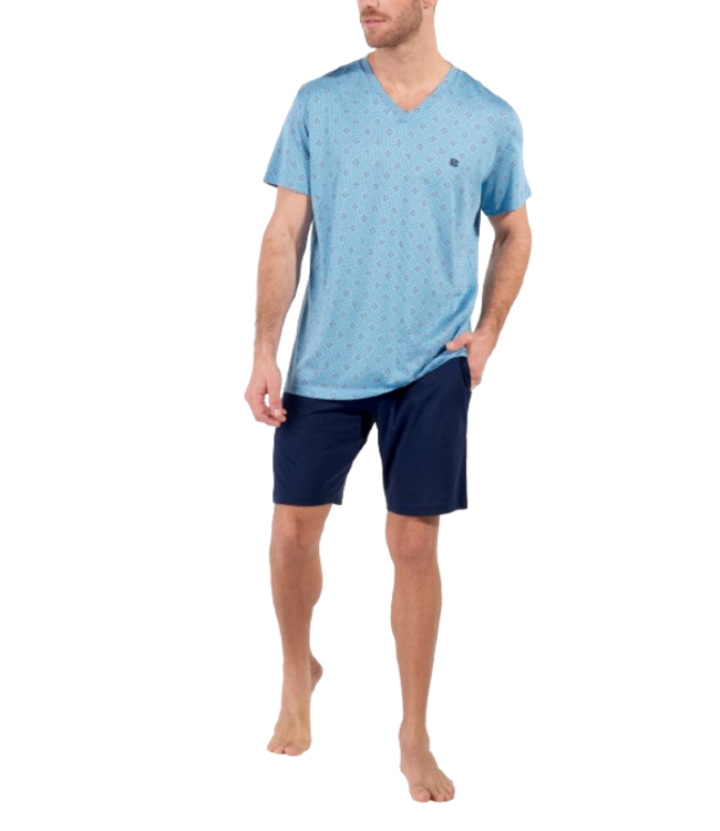 HOM Walter Short Sleepwear Blue Print