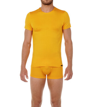 HOM Tencel Soft T-Shirt Crew-Neck Ginger