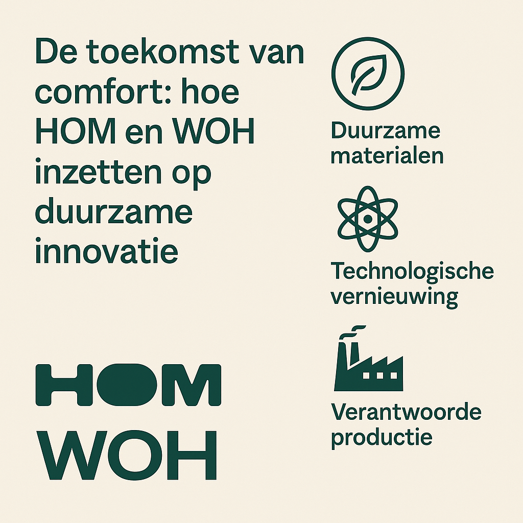 De toekomst van comfort: hoe HOM en WOH inzetten op duurzame innovatie