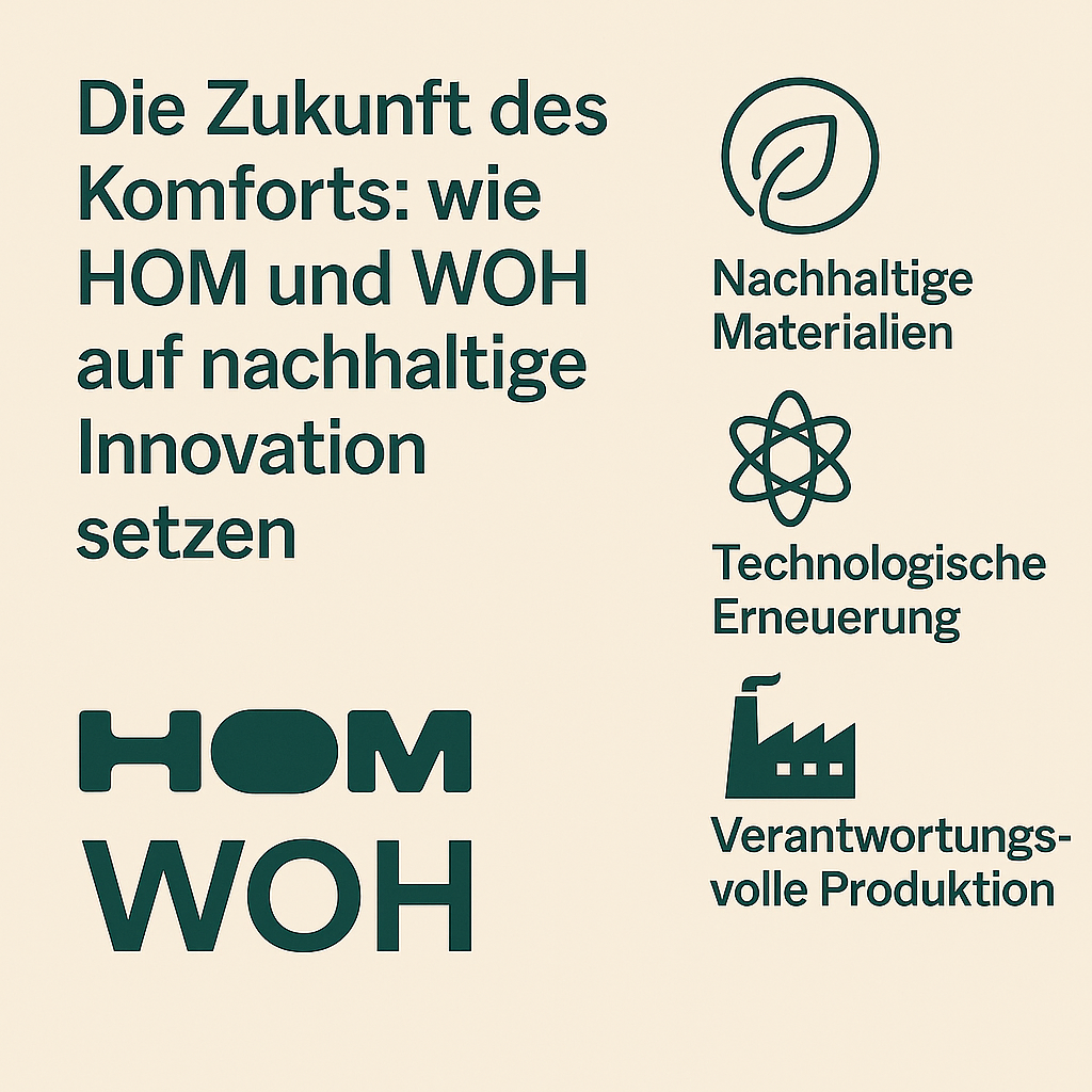 Nachhaltige Innovation: Die Zukunft des Komforts bei HOM und WOH