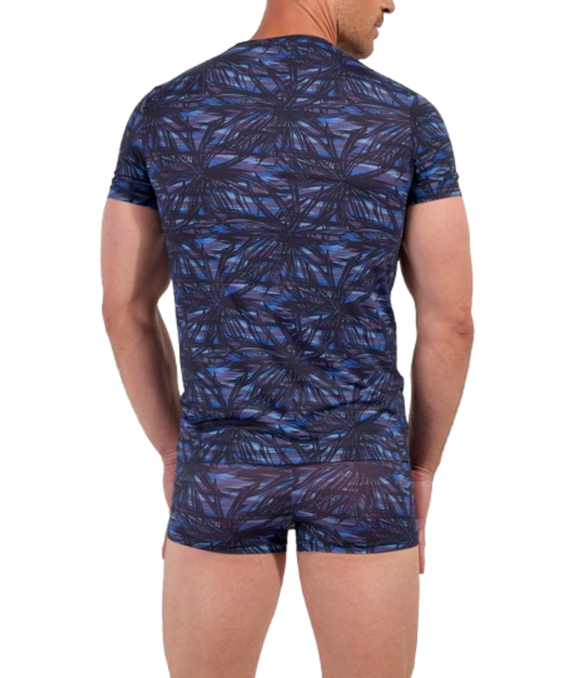 HOM Star Island T-Shirt V-Neck Blue Print (Pre-order Februari 2026)