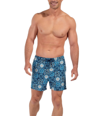 HOM Maiolica Beach Boxer Blue Print
