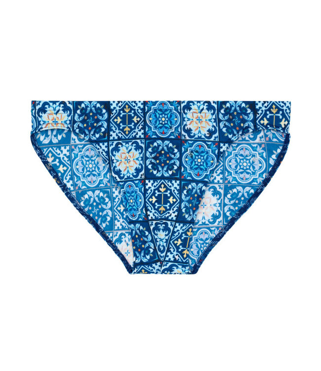 HOM Maiolica Swim Micro Briefs Blue Print (Pre-order Februar 2026)