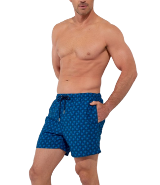 HOM Trinacria Beach Boxer Navy Print (Pre-order Februar 2026)