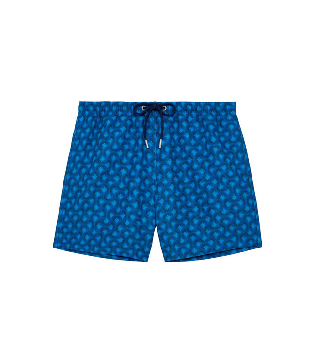 HOM Trinacria Beach Boxer Navy Print