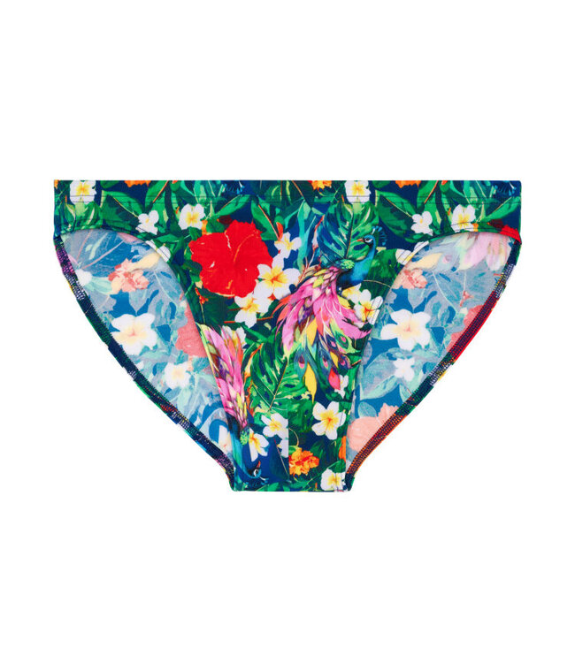 HOM Peacock Swim Micro Briefs Multico Print