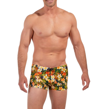 HOM Etna Swim Shorts Navy Print (Pre-order February 2026)