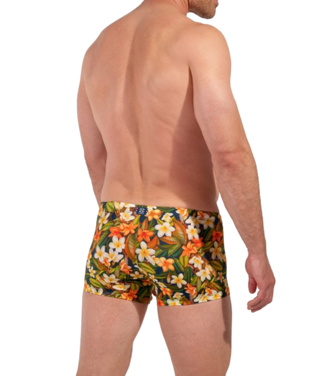 HOM Etna Swim Shorts Navy Print