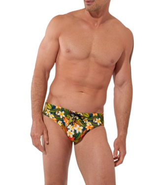 HOM Etna Swim Mini Briefs Navy Print (Pre-order Februar 2026)
