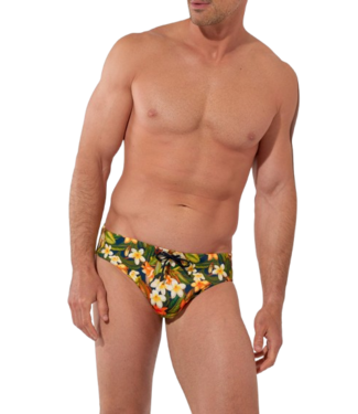 HOM Etna Swim Mini Briefs Navy Print