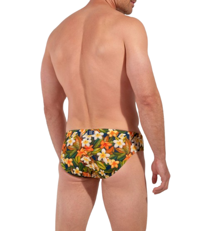 HOM Etna Swim Mini Briefs Navy Print