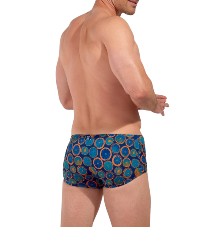 HOM Trapani Swim Trunk Navy Print (Pre-order Februar 2026)