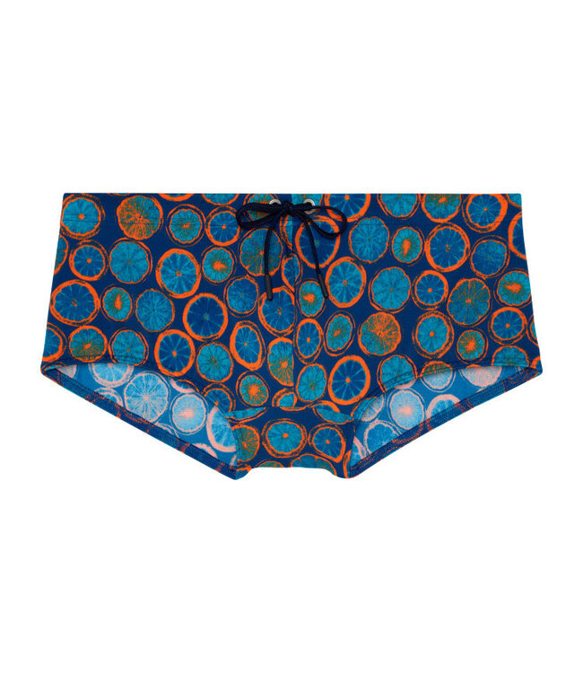 HOM Trapani Swim Trunk Navy Print