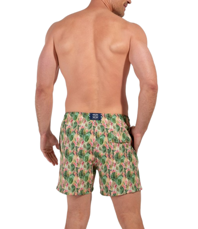 HOM Taormina Beach Boxer Green Print