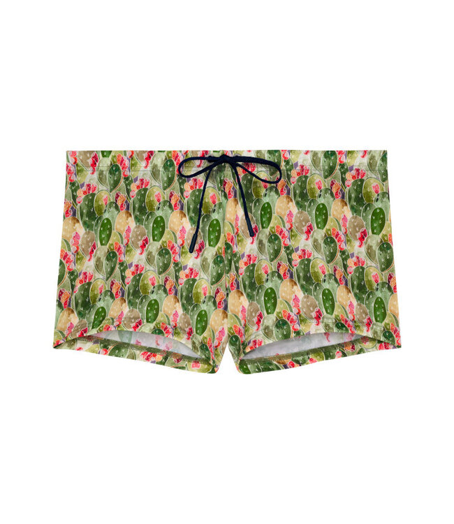 HOM Taormina Swim Shorts Green Print (Pre-order Februar 2026)