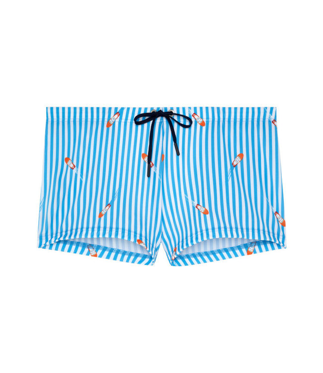 HOM Viareggio Swim Shorts Blue White Stripes (Pre-order Februar 2026)