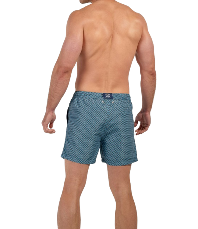 HOM Cappuccino Beach Boxer Blue Print