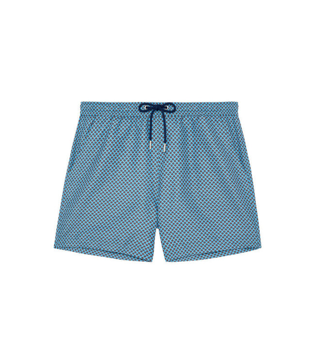 HOM Cappuccino Beach Boxer Blue Print