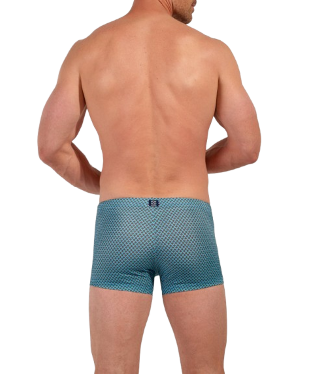 HOM Cappuccino Swim Shorts Blue Print (Pre-order Februar 2026)