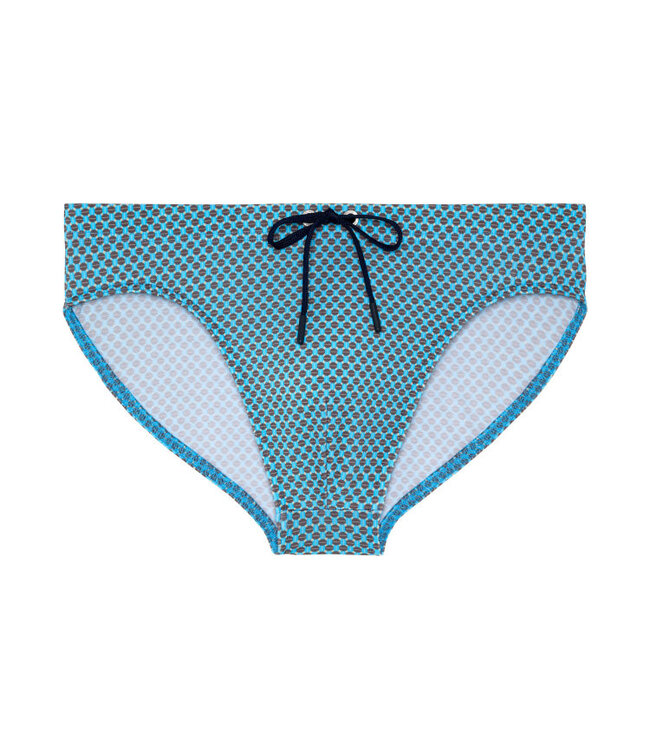 HOM Cappuccino Swim Mini Briefs Blue Print (Pre-order Februar 2026)