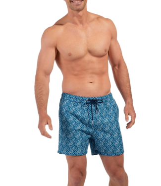 HOM Camaiore Beach Boxer Blue Print