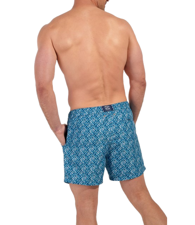 HOM Camaiore Beach Boxer Blue Print (Pre-order Februar 2026)