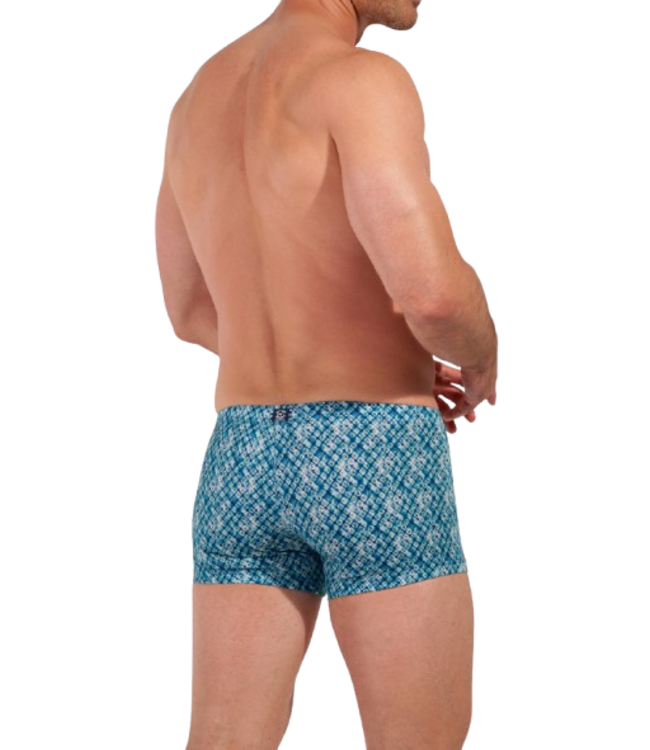 HOM Camaiore Swim Shorts Blue Print (Pre-order Februar 2026)