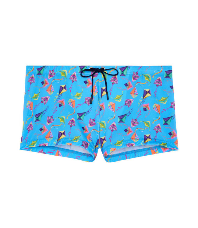 HOM Lido Swim Shorts Blue Print