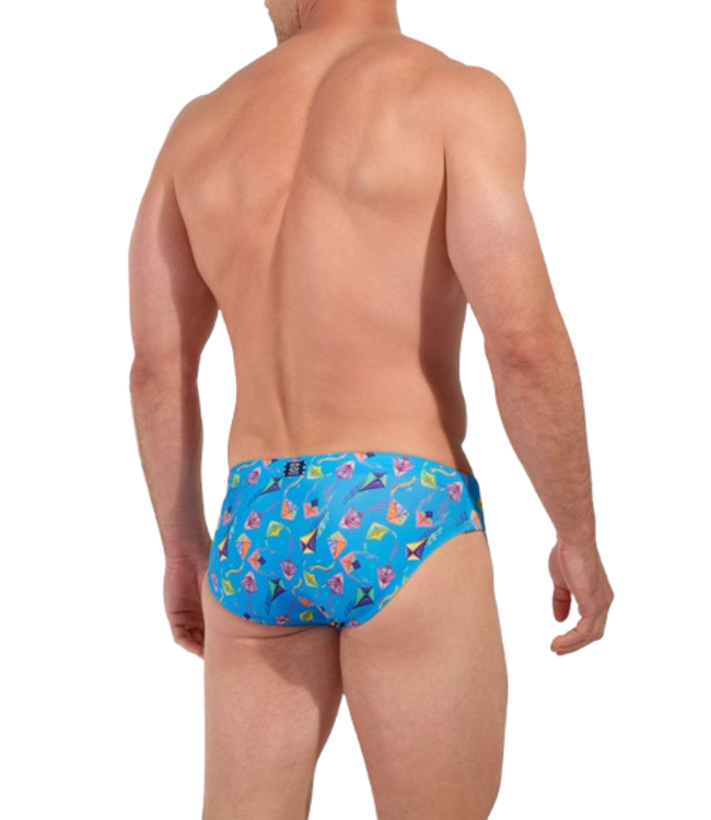 HOM Lido Swim Mini Briefs Blue Print (Pre-order February 2026)