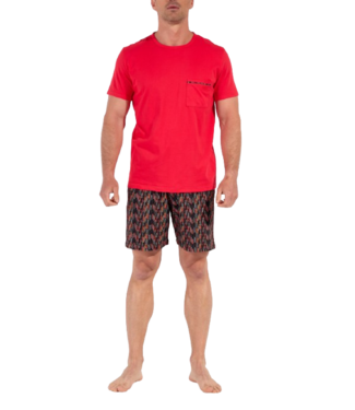 HOM Westgate Short Sleepwear Red Print (Pre-order February 2026)