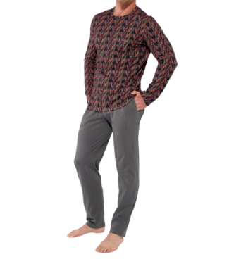 HOM Westgate Long Sleepwear Red Print