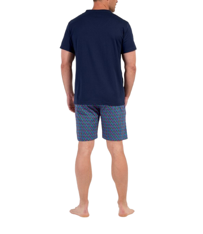 HOM Bellagio Short Sleepwear Navy Print