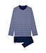 HOM Atlantic Long Sleepwear Blue Stripes