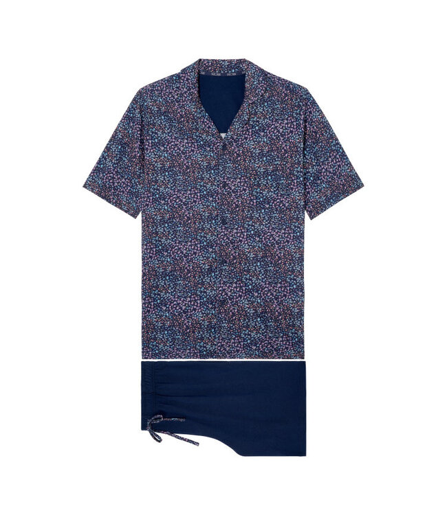 HOM Vineyard Short Sleepwear Navy Print (Pre-order February 2026)