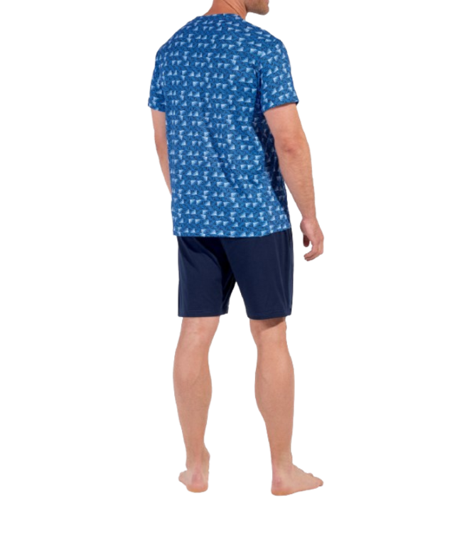 HOM Beachcomber Short Sleepwear Blue Print (Pre-order February 2026)